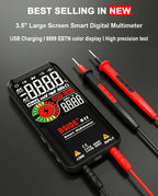 BSIDE Digital Multimeter Smart Electrician Tester USB Charge T-RMS DC AC Voltage Capacitance Ohm Hz NCV Professional Multitester