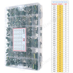 16V 25V 35V 50V 0.1uF to 2200uF DIP SMD Aluminum Electrolytic Capacitors Assortment Kit Set