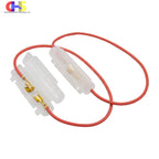2-5pcs 6*30mm Glass Fuse Holder 6x30mm Fuse Socket Black/White Flip shell Type Peanut Hull Fuse Box with 20AWG Wire Cable 1A-10A