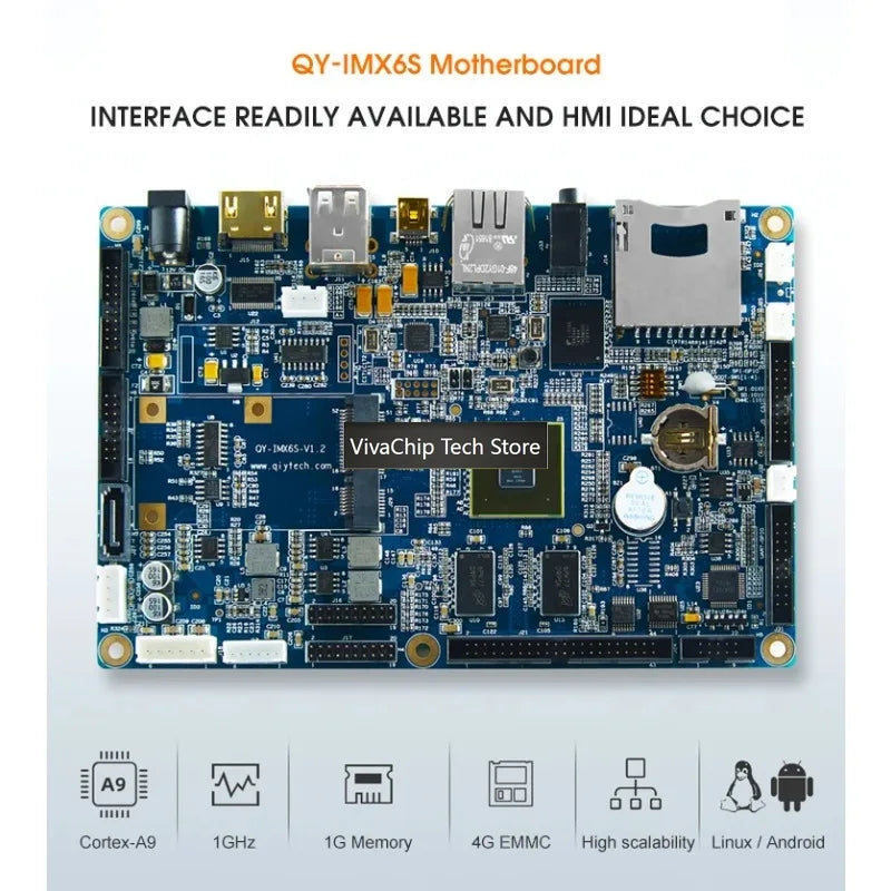 VivaCTPrime Imx6 ARM CPU Board Embedded Development Kit Linux Board Single Board Computer 2GB/4GB RAM