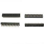 20pcs 2.0mm Pitch Straight Short Plastic Height2.0/4.3/6.35mm Dual Row Dip 2X3/5/7/9/10-40P PCB Socket Gold Female Pin Header
