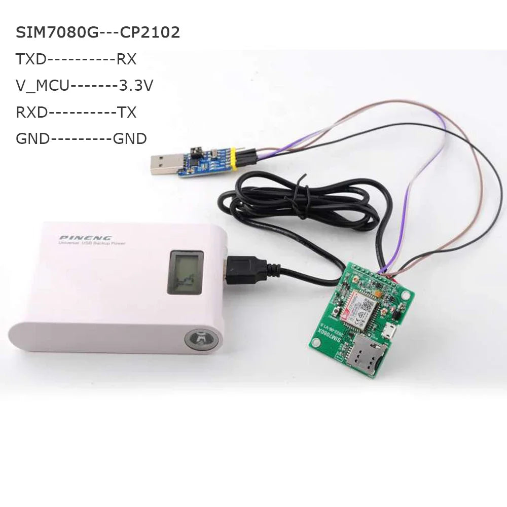 SIM7080G LTE CAT-M NB-IoT Breakout Board Multi-Band with Power Saving Mode(PSM) EDRX Compatible with SIM868