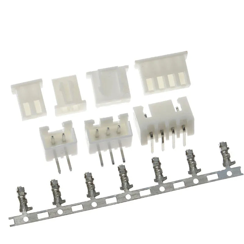 10sets JST XH2.54 2/3/4/5Pin Terminals Plastic Shell Male Plug + Female Socket Wire Connector XH 2.54 2P 3P 4P 5P 6P 8P 10P 12P