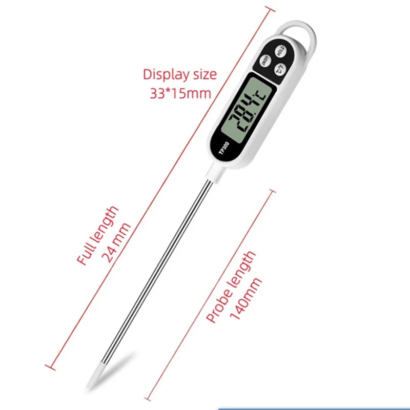 Probe Type Food Thermometer Kitchen Digital Thermometer For Meat Milk Cooking Food BBQ TP300 Electronic Temperature Gauge Tool