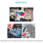 140PCS Car Blade Fuse Kit, Standard & Mini Auto Blade Fuses Assortment, ATC/ATO Automotive Fuses 5A 7.5A 10A 15A 20A 25A 30AMP