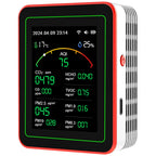 Home Air Quality Monitor Tuya WiFi 15 in 1 TFT Display Portable AQI PM0.3 PM1.0 PM2.5 PM10 CO CO2 TVOC HCHC Tester APP Co 이산화탄소