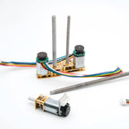 N20 DC Encoder Motor 3V/6V/12V with M3 M4 Screw Thread 55mm Long Shaft 7PPR 15-1000RPM for DIY Car Model Magnetic Encoder Motor