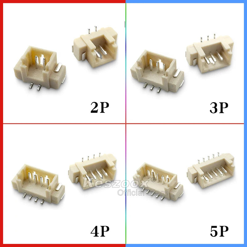 Molex 1.25mm Pitch SMT Vertical Socket Plug Header Connector by Keszoox, 53398/53261 Series (02–08, 1071), For Micro Drone DIY