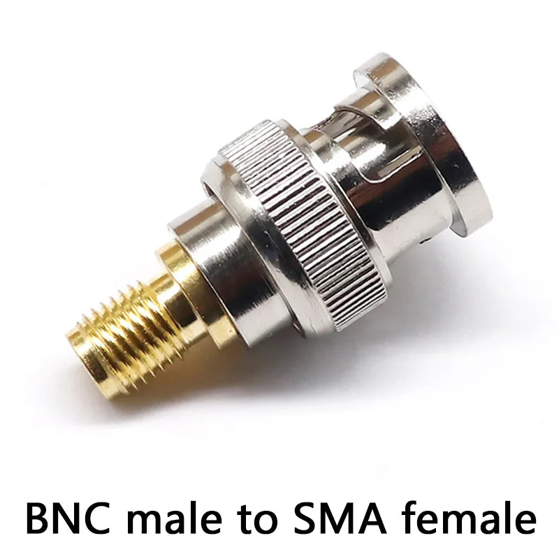 SMA Male Plug to BNC Female M/F Radio Antenna Connector RF Converter M/F Radio Antenna Adapters Kit Coaxial SMA to BNC Adapter
