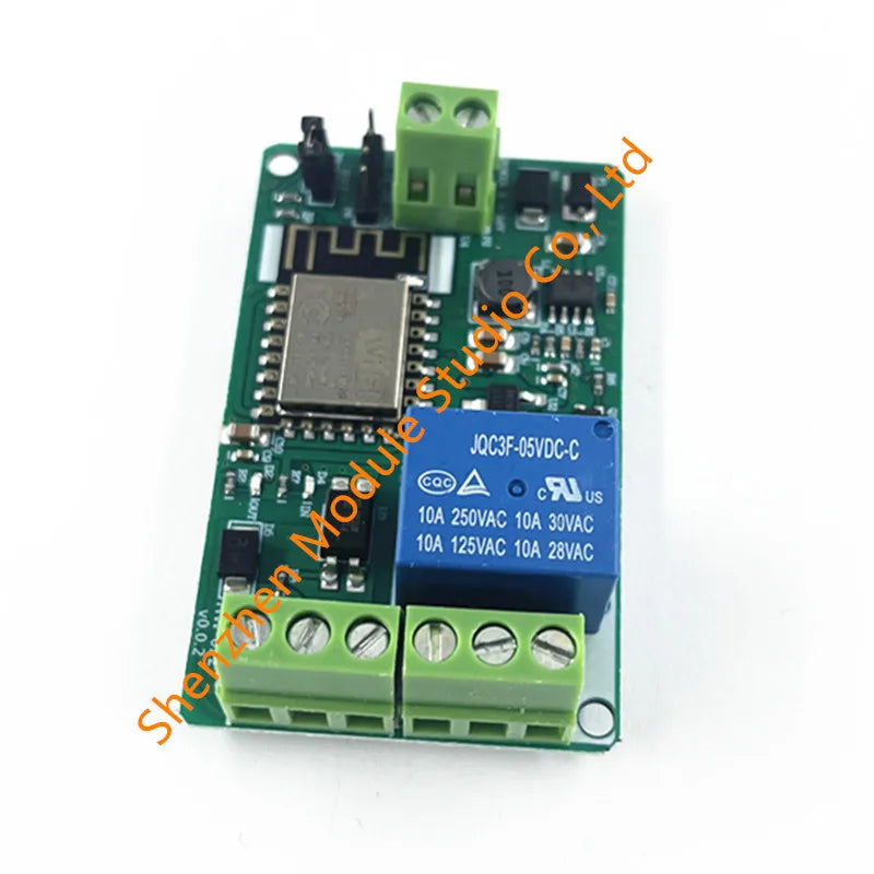 DC 5V-26V ESP8266 ESP-12F Wireless Wifi Relay Module 220V 10A Relay Module ESP12F 802.11b/g/n 2.4GHz 12V 24V