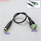 1PC USB 2.0 Female B to 5 Pin Female Bolt Screw Connector Adapter Cable Micro USB Mini USB Type-C Male with Shield Terminal Plug