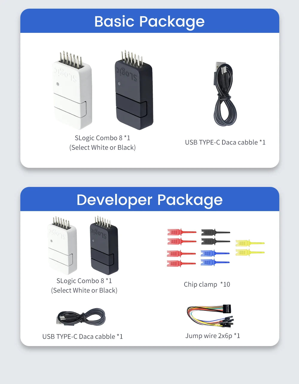 Sipeed SLogic Combo 8 Slogic Analyzer DAPLink CKLink Debugger Tool With White/Black Choose