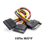 20cm Power 6Pin 8Pin 4Pin 15Pin SATA Male to 4Pin IDE Molex Female 15Pin SATA Female Power Cable Computer Cable 6Pin To 8Pin