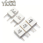 10PCS BPR56 MPR 5W 0.005R ~ 100R Ohm 0.01R 0.05R 0.1R 0.2R 0.25R 0.3R 0.5R 47R Non inductive Ceramic Cement Resistor Resistance
