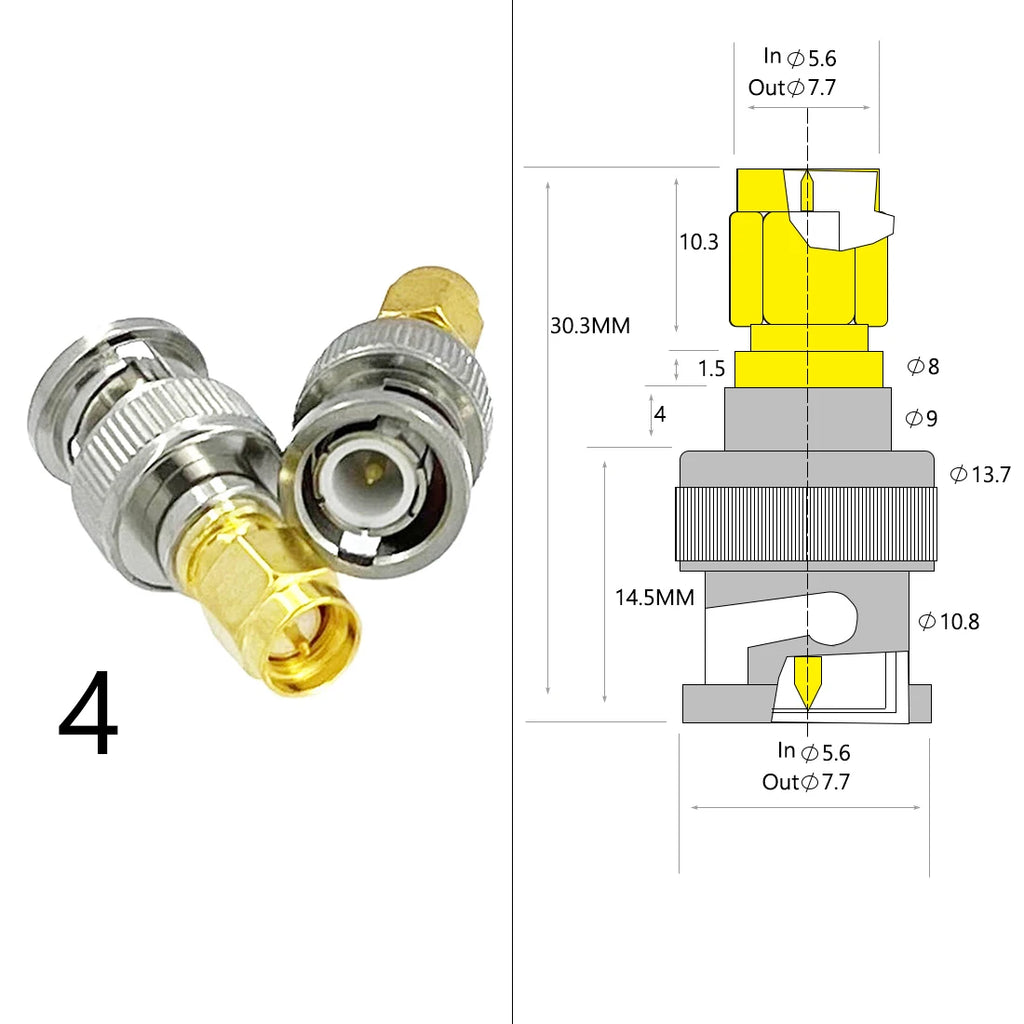 1pc Wifi Antenna Adapter SMA Male Female To BNC  N Male Female  Plug Jack RF Coax Convertor Straight NEW Wholesale Price