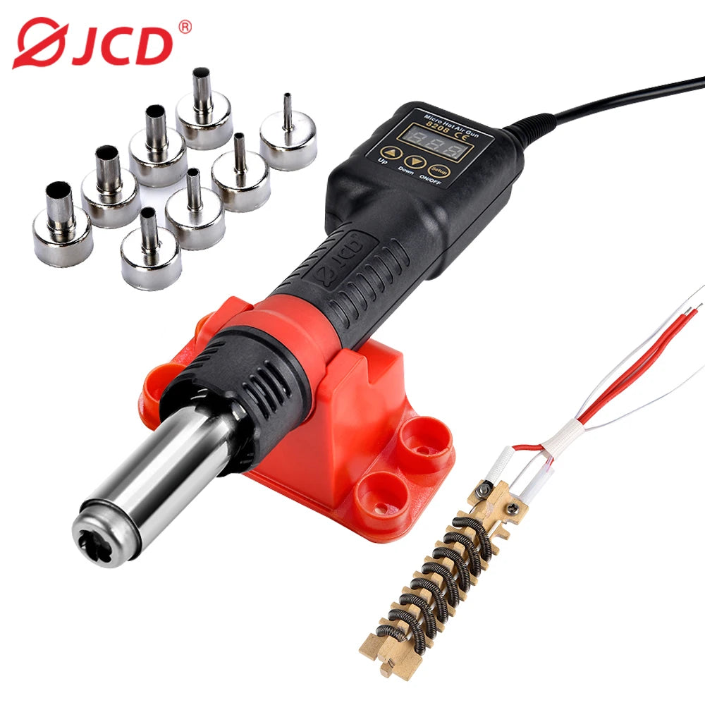 JCD 8208 Heat Gun Micro Soldering Station 750W Soldering Hot Air Gun LCD Digital Hair Dryer For BGA IC Welding Repair Tools