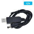 TZT 1/3PCS USB Power Boost Line DC 5V to DC 9V / 12V Step UP Module USB Converter Adapter Router Cable 2.1x5.5mm Plug