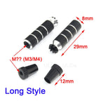 2 PCS Aluminum RC Rocker Head M3 3mm M4 Transmitter Gimbal Sticks Ends for JR Futaba / FrSky / DX6i DX7S DX8 DX9 Taranis
