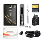 Original TS101 Soldering Iron 65W Mini Programmable Thermostat LCD Displays TS100 Soldering Iron Upgrade with PD Plug Tip Set