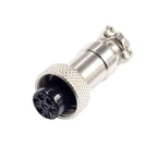 GX12 Aviation Circular Connector GX12-2Pin 3pin 4pin 5pin 6pin 7pin Male Female 12MM M12 Fixed Rear Nut Plug Socket