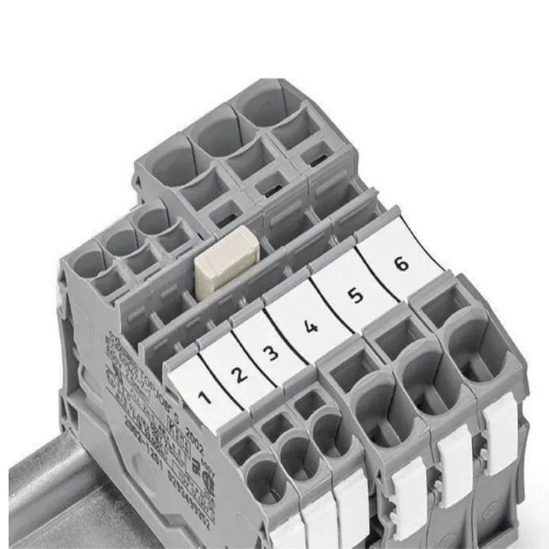 Ready Stock WAGO 2001‑402/403-410 2‑Way Comb Jumper Bar 17.5A 800V Light Grey For 2001‑Series 4.2mm Spring Terminal Block