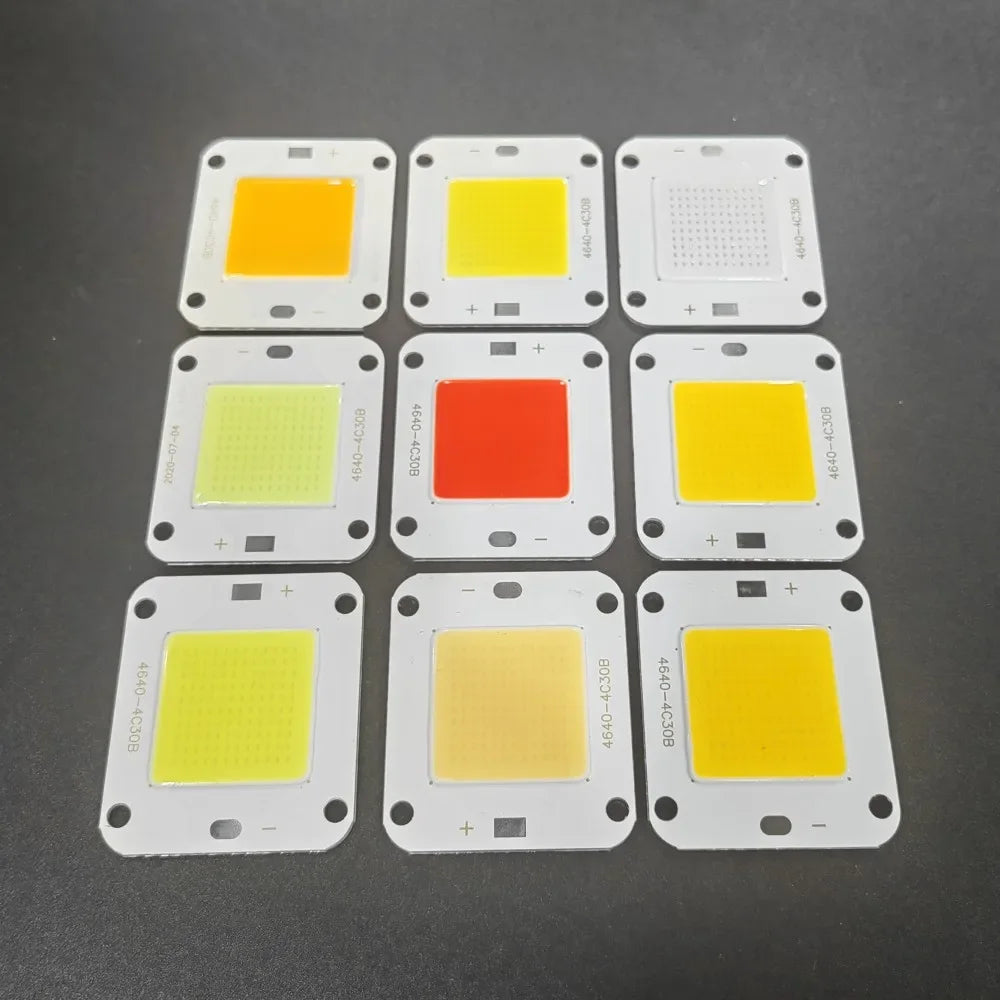 DC12V 32V 50W LED COB Integrated Smart IC Driver High Power 12V COB LED Cold White Warm White Red Blue Green Orange Full Spectru