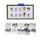 250pcs Car Remote Control Push Button Switch Car Keys Button Touch Microswitch With Box Model Tactile Push Button Switch Kit