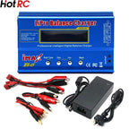 IMAX B6 80W B6 Charger Balance Charger Digital LCD Screen Lion LiFe Nimh Nicd PB Lipo Battery Discharger AC Power 12V 5A Adapter