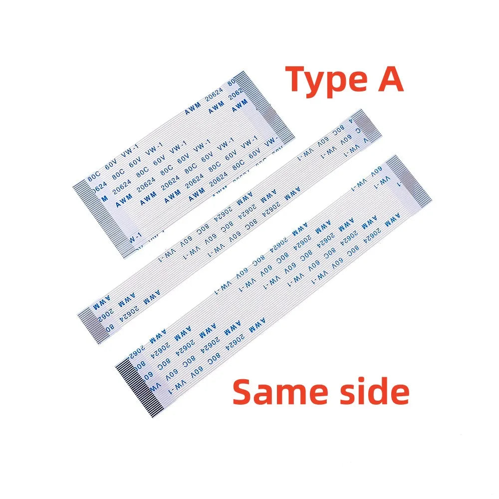 2 Sets 0.5mm Pitch FPC Cable Extension Board Adapter 6 8 10 12 14 16 20 22 24 30 32 34 36 40 45 50 54 60 Pin FFC Cable Same Side