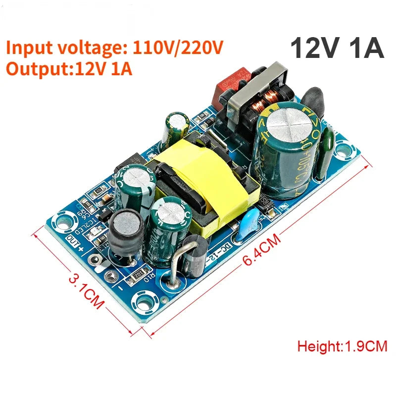 AC 85-265V to DC 5V 12V 24V  Step Down Transformer Power Supply  1A 2A 4A 6A 8A 9A  13A Switching Power Module  Bare Board