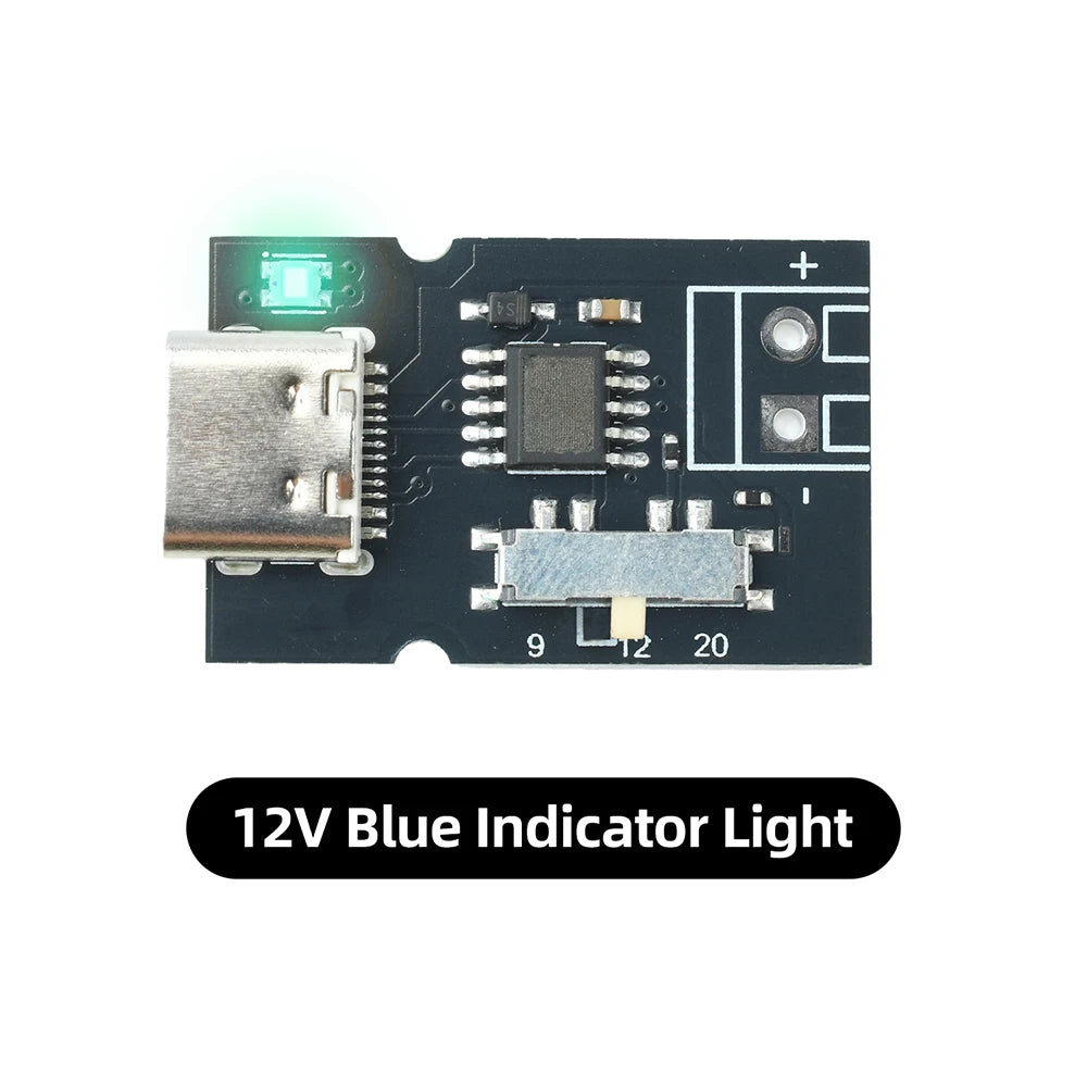PD QC Protocol Fast Charging Decoy Module 5V 9V 12V 20V Adjustable with Indicator Light Type-C Trigger Module for DIY Electronic