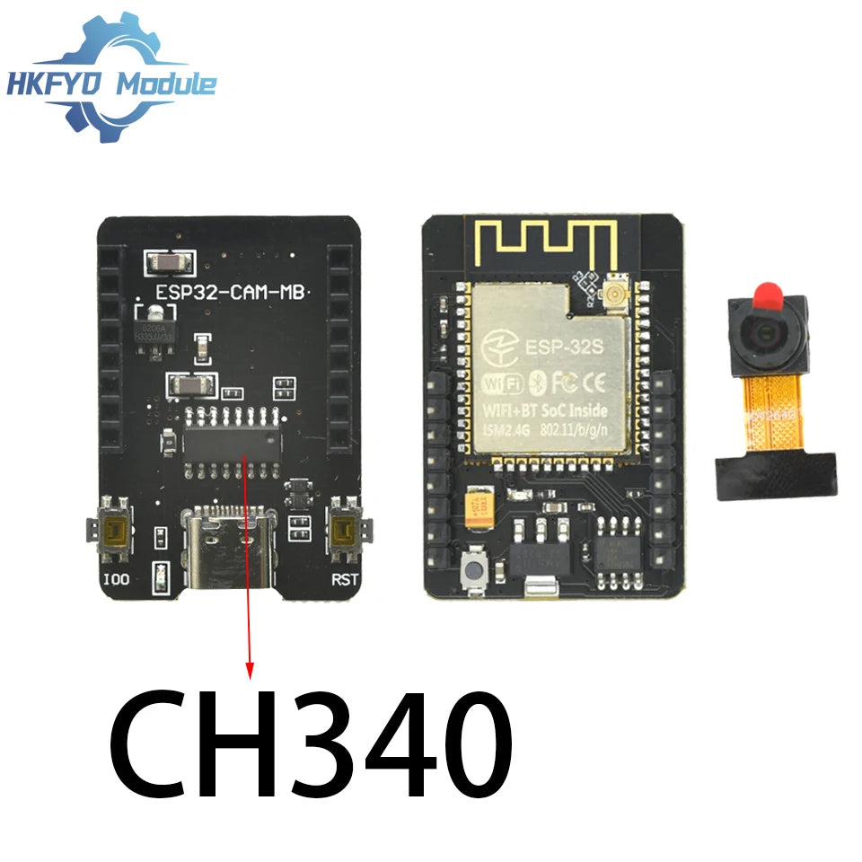 ESP32 Cam WiFi Bluetooth Development Module Board with OV2640 OV3660 Camera Module Intelligence BT Type-C CH340 FT232  Nixie Kit