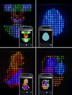 Led Smart Curtain Lights New Year's Garland App RGB Fairy Lights DIY Music Change Display for Window Christmas Room Decoration