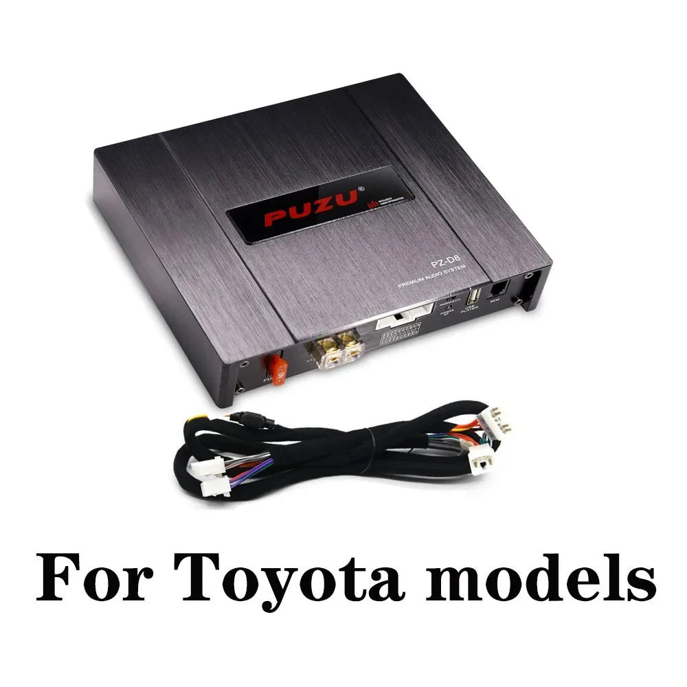 PUZU PZ-D8 D Class 8 Channels Car Audio DSP Amplifier Processor With 4X220W Power Output Digital Signal Processor Audio System