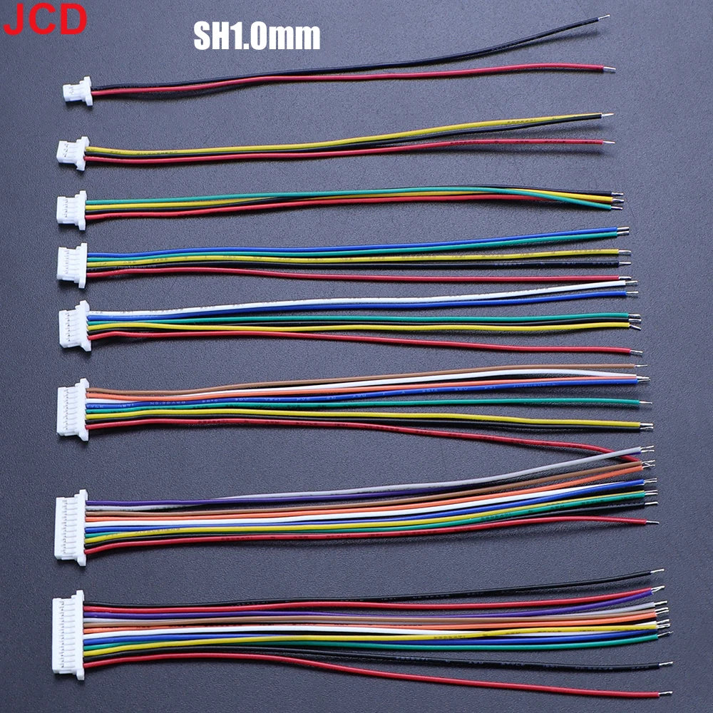 10pc 1.0 1.25 1.5 2.0 2.54 Sh/Jst/Zh/Ph/Xh 1.0mm 1.25mm 1.5mm 2.0mm 2.54mm Female Plug Connector With Wire 2/4/5/6/8/10/12P Pin
