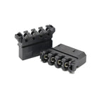 10pcs/lot Black Red Clear Crimp Molex IDE Crimped 4pin Power Connector Housing With End Cap 180 Degree and 90 Degree