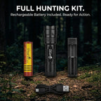 UltraFire 502IR IR 850/940nm Infrared Flashlight Night Vision Illuminator LED Torch 18650 Invisible Light for Hunting Coyote