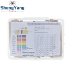 TZT 1/8W 5% 640pcs 64 Values 1R - 10MR 0.125W Carbon Film Resistors Assorted Kit Set