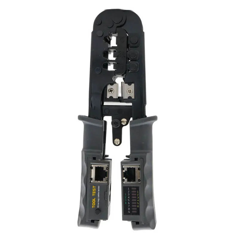 2 in 1 RJ45 Network LAN Cable Crimper Pliers Cutting Tool Cable Tester Cable Pliers 6P/8P Wire Cutter Tool Test Crimping Pliers