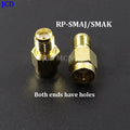 1/3/5piece SMA Male Female RF Straight Connector 90 Degree Right Angle Tee Type 3Way Splitter RPSMA To RP-SMA Male Adapter