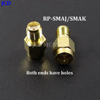 1/3/5piece SMA Male Female RF Straight Connector 90 Degree Right Angle Tee Type 3Way Splitter RPSMA To RP-SMA Male Adapter
