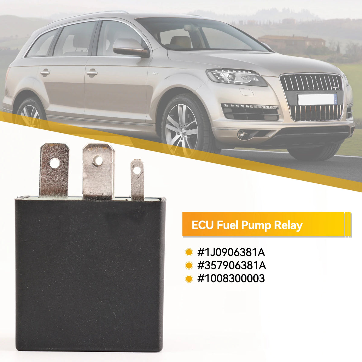 #109 For VW Beetle Golf Touare Audi A3 Seat Skoda Car Engine Power Supply Wiring Distribution ECU Fuel Pump Relay 1J0906381A 12V