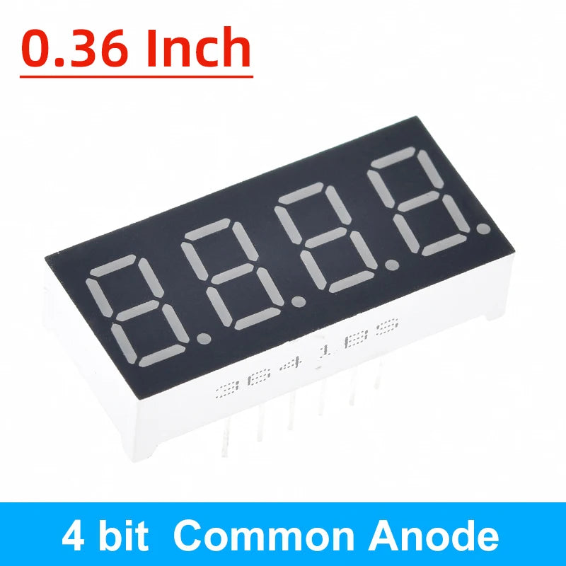 TZT 0.28/0.36/0.4/0.56 inch LED display 7 Segment 1/ 2 / 3 / 4 Bit Digit Tube Red Common Cathode / Anode Digital led 7segment