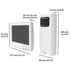 Wireless Weather Station Barometer LCD Screen Hygrometer Thermometer Freezing Point Reminder Rainproof Weather Forecast Sensor