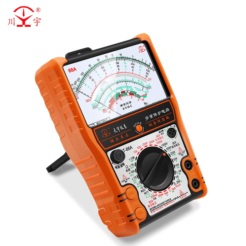 2025New Pointer Multimeter T88A T88B T88C AC/DC 2500V Volt-Ammeter Analog Multimetro Resistor Tester With Coat Electrician Tools