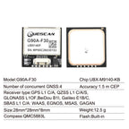 QUESCAN Ublox M10 M9 10Hz GPS Module GNSS Galileo BeiDou GLONASS QZSS SBAS ESP32 Arduino STM32 NMEA GPS Receiver ublox10 ublox9