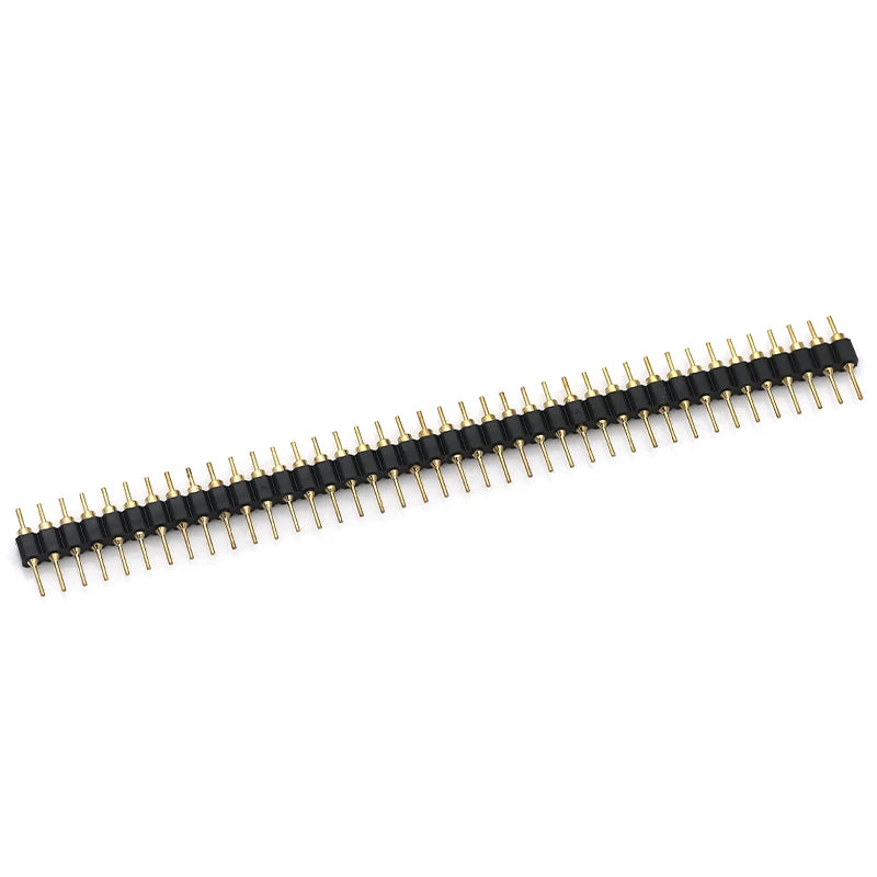 Javino 5/20/50Pcs 1x40 Pin Connector Header Strip Male Female Header Single Row 40 Pin 2.54mm Pin Connector Strip Round Needle
