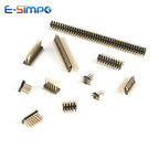 100pcs 1.27mm SMT Header Double Row SMD 2X3/4/5/10/20/25/40/50P Single Plastic Gold-plated B=4.3mm PCB Male Pin Header Connector