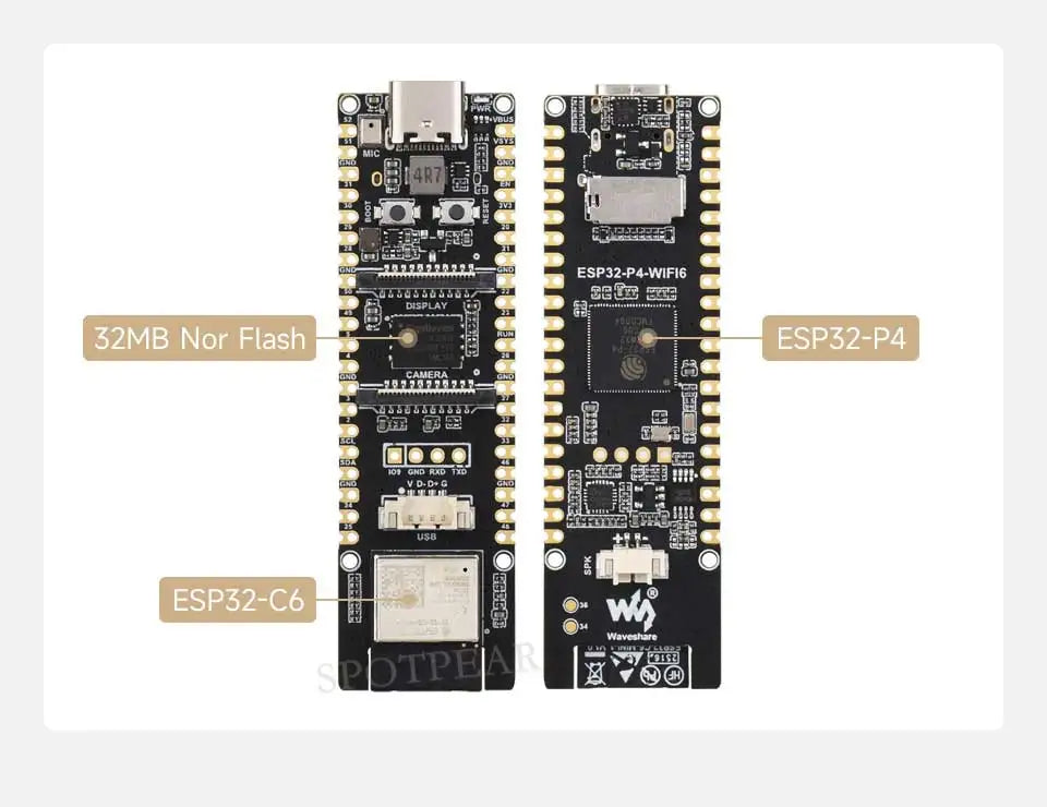 ESP32 P4 WIFI6 High-Performance Development Board Optional Kit On-board ESP32-C6 Supports Wi-Fi 6 And Bluetooth 5 AI Deepseek
