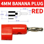 4mm 90 Degree Stackable Banana Plug, Solderless Side Entry Connector for Multimeter Test Leads, Audio Equipment and Power Supply